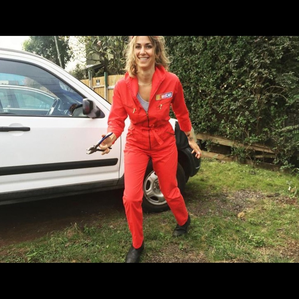 NASCAR Red Jumpsuit Coveralls Overalls